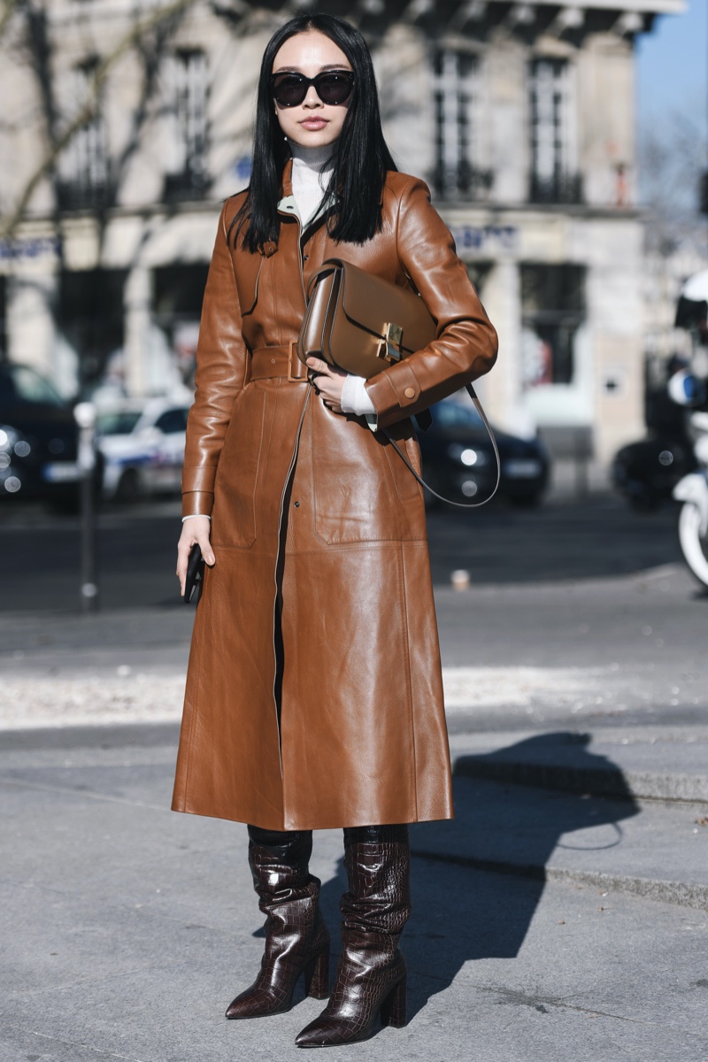 Leather Coat Italian