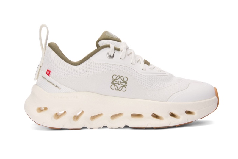 Loewe x On Cloudtilt 2.0 Sneaker in White/Khaki Green $550