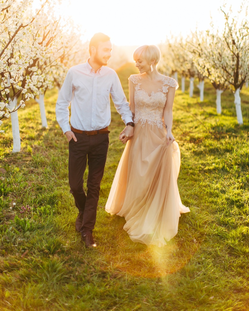 Spring Engagement Photo