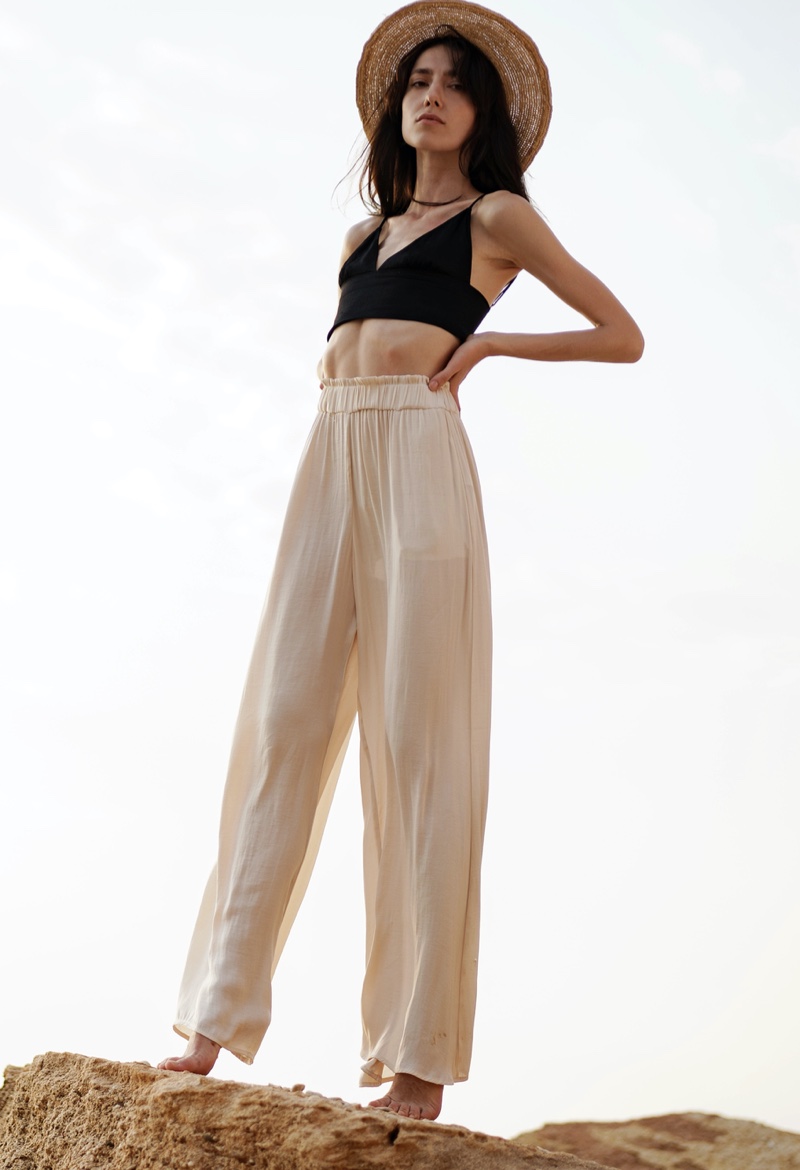 Bralette Wide Leg Pants