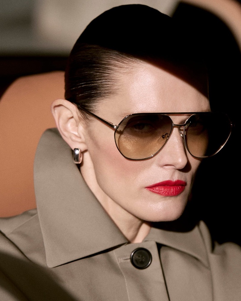 Malgosia Bela wears COS x Linda Farrow aviator sunglasses.