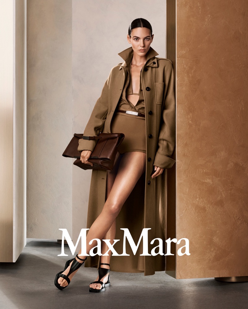 Max Mara focuses on neutrals with its spring-summer 2025 campaign.