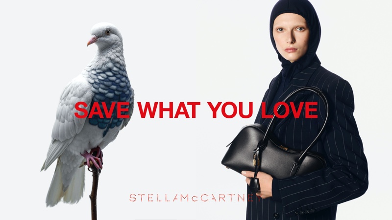 Alex Consani stars in Stella McCartney's summer 2025 campaign.