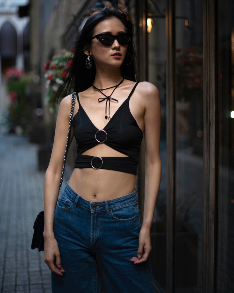 Strappy Bralette Jeans