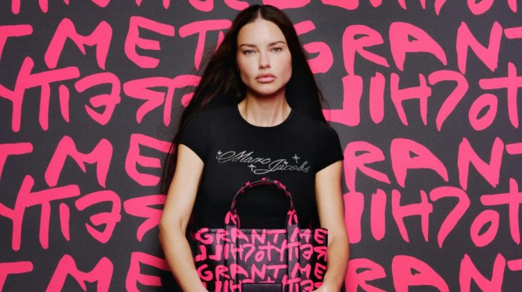 Adriana Lima Rocks Neon in Marc Jacobs x Stephen Sprouse Ad