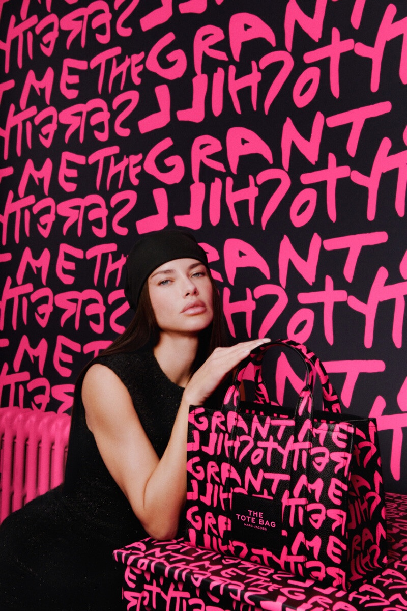 Adriana Lima stars in Stephen Sprouse x Marc Jacobs campaign.