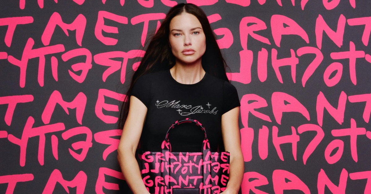 Adriana Lima Rocks Neon in Marc Jacobs x Stephen Sprouse Ad