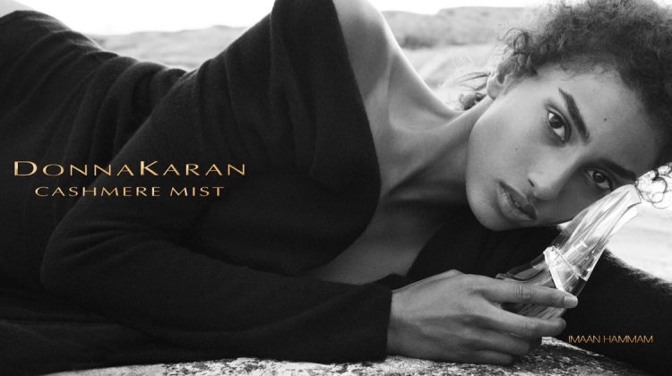 Imaan Hammam Wows in Donna Karan Cashmere Mist Perfume Ad