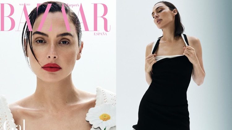 Gal Gadot Wears Luxe Looks in Harper’s Bazaar Spain