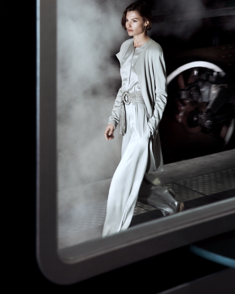 Bibi Breslin fronts the spring-summer 2025 campaign from Giorgio Armani.