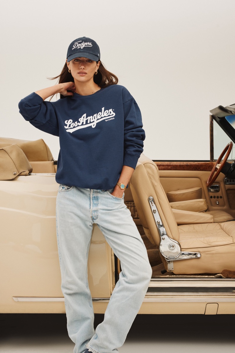 Sporty & Rich x '47 Los Angeles Dodgers drop.