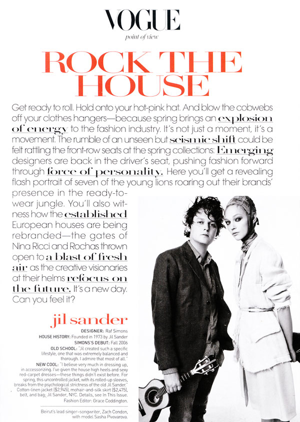 Vogue US January | Sasha Pivovarova by Steven Meisel