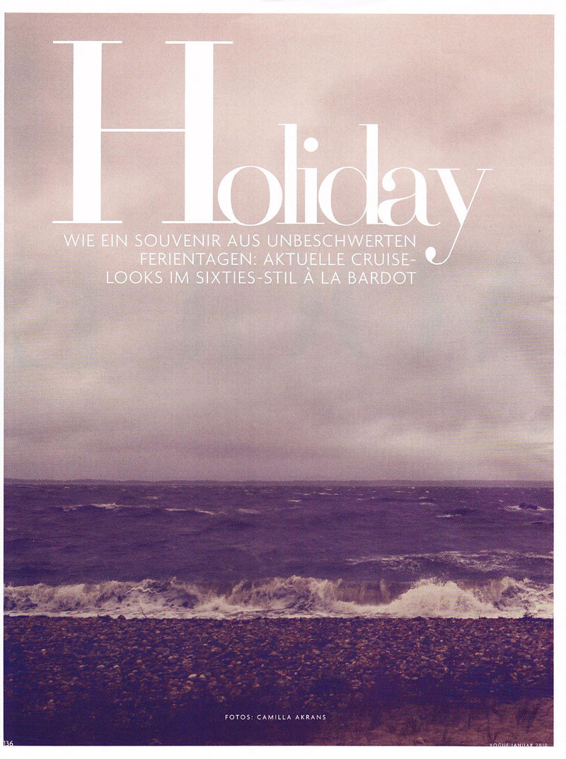 Vogue Germany January | Toni Garrn by Camilla Akrans