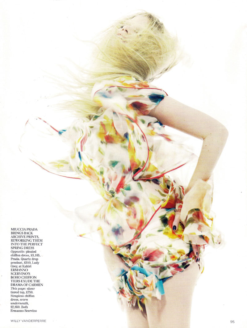 Vogue UK January | Lara Stone by Willy Vanderperre