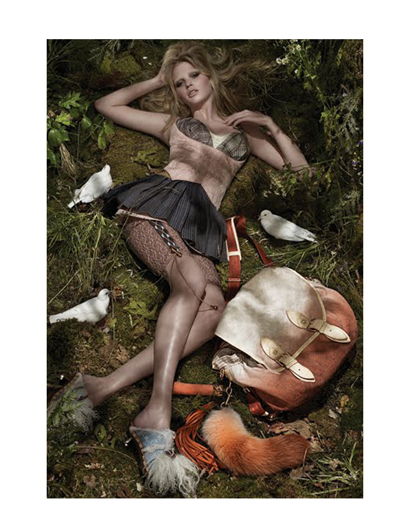 Louis Vuitton Spring 2010 Campaign | Lara Stone by Steven Meisel