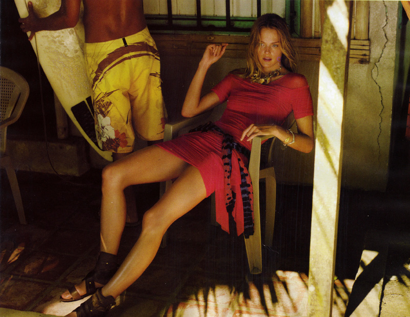 Elle US March '10 | Shannan Click by Laurie Bartley