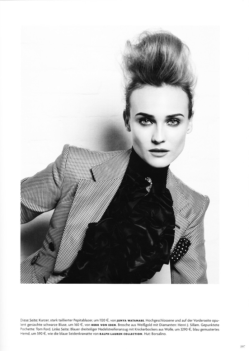 Diane Kruger by Karl Lagerfeld | Vogue Germany March 2010
