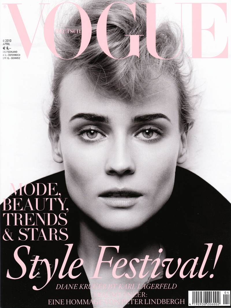 Diane Kruger by Karl Lagerfeld | Vogue Germany March 2010