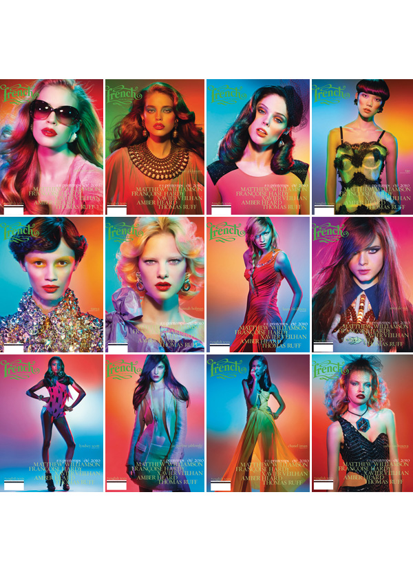 French Revue de Modes Spring/Summer 2010 Covers | 12 Girls by Thierry Le Gouès s