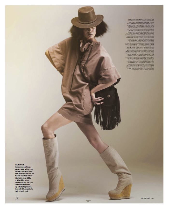 Nicola Haffmans by Andrew Yee | The FT--How To Spend It Magazine "Key Looks for Spring"