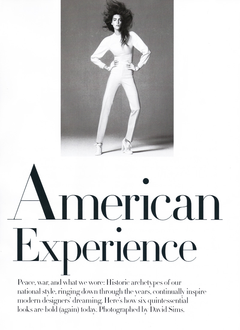 The American Experience by David Sims | Vogue US May 2010