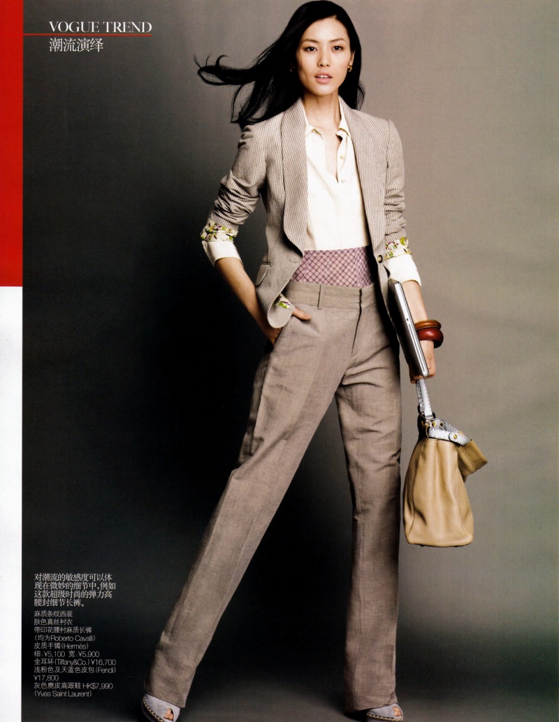Liu Wen by Yuan Gui Mei in Dress for Success | Vogue China May 2010