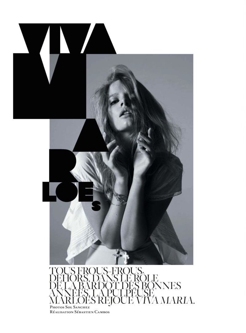Marloes Horst by Sol Sanchez in Viva Marloes | Jalouse March 2010