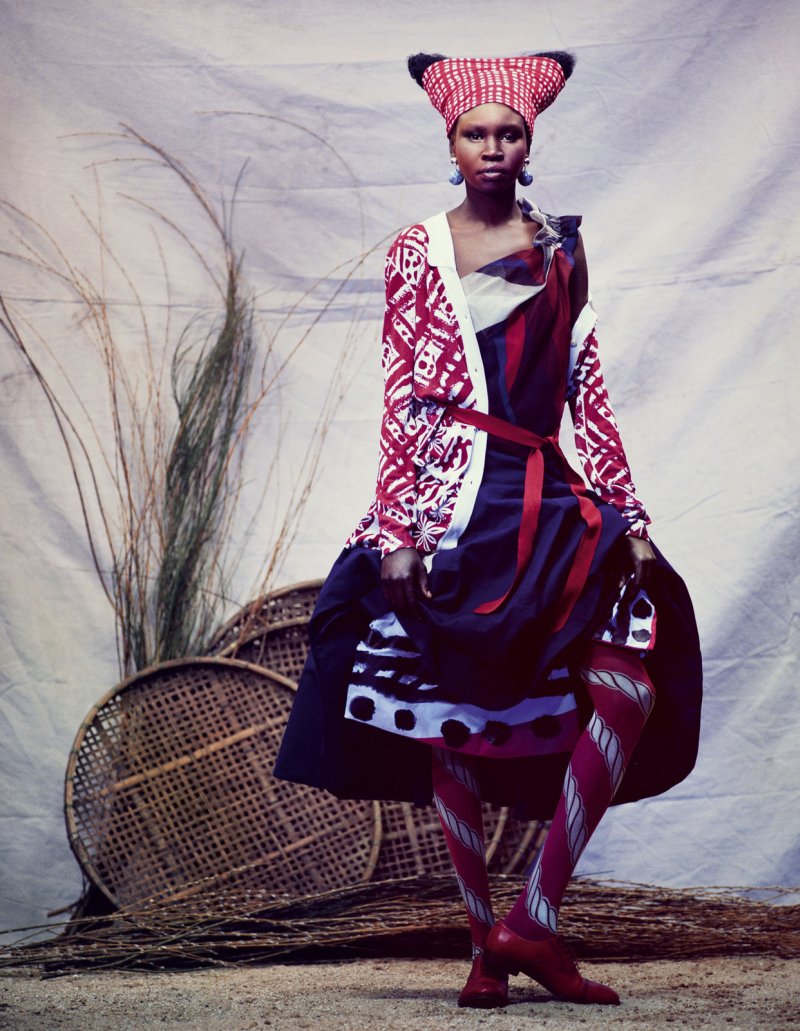 Alek Wek by Andrew Yee for How To Spend It Magazine