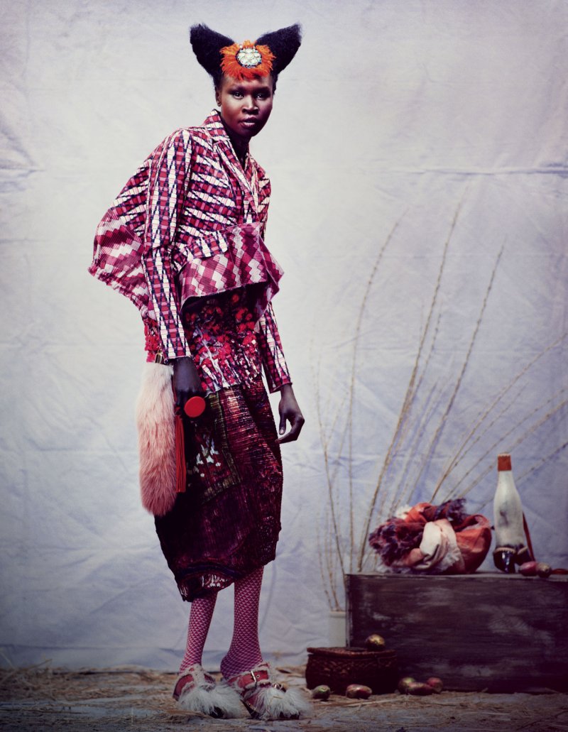 Alek Wek by Andrew Yee for How To Spend It Magazine