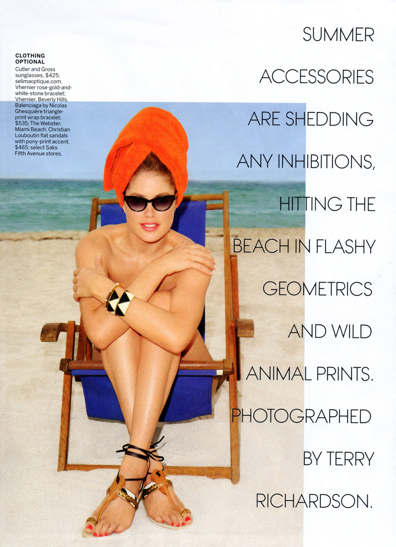 Doutzen Kroes by Terry Richardson for Vogue US June 2010