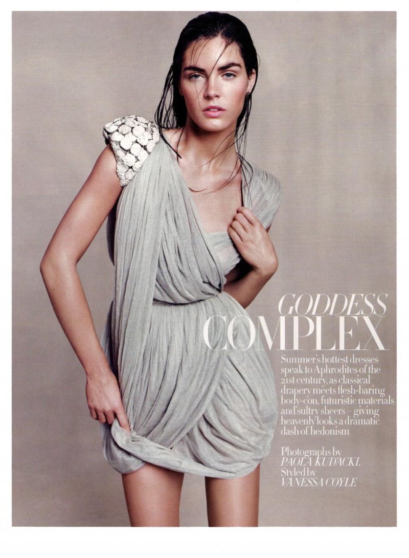 Hilary Rhoda by Paola Kudacki in Goddess Complex | Harper's Bazaar UK July 2010