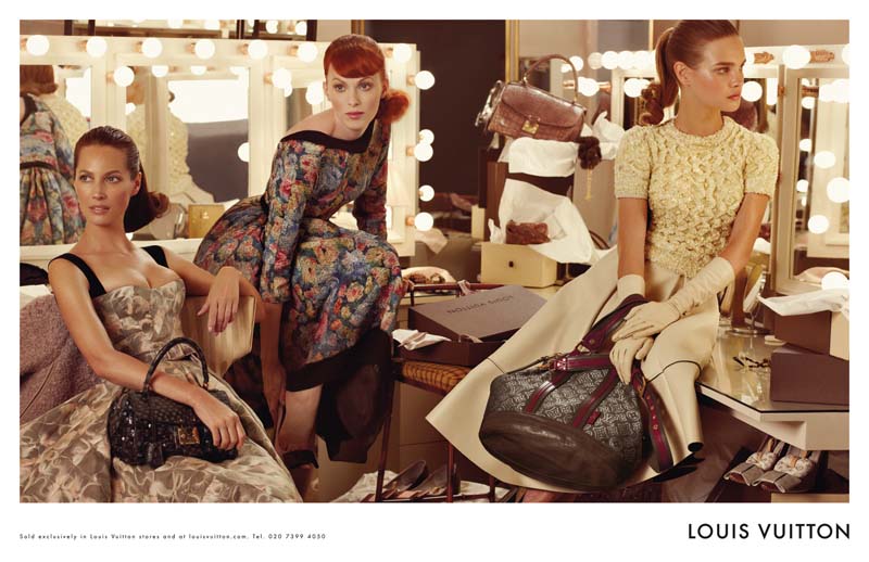 Louis Vuitton Fall 2010 Campaign | Christy Turlington, Natalia Vodianova & Karen Elson by Steven Meisel