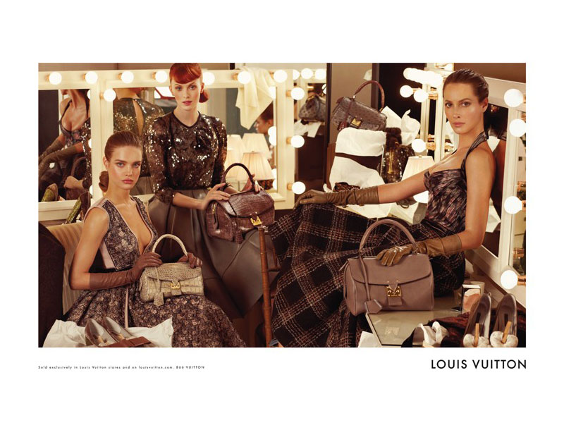 Louis Vuitton Fall 2010 Campaign Preview | Christy, Natalia & Karen by Steven Meisel