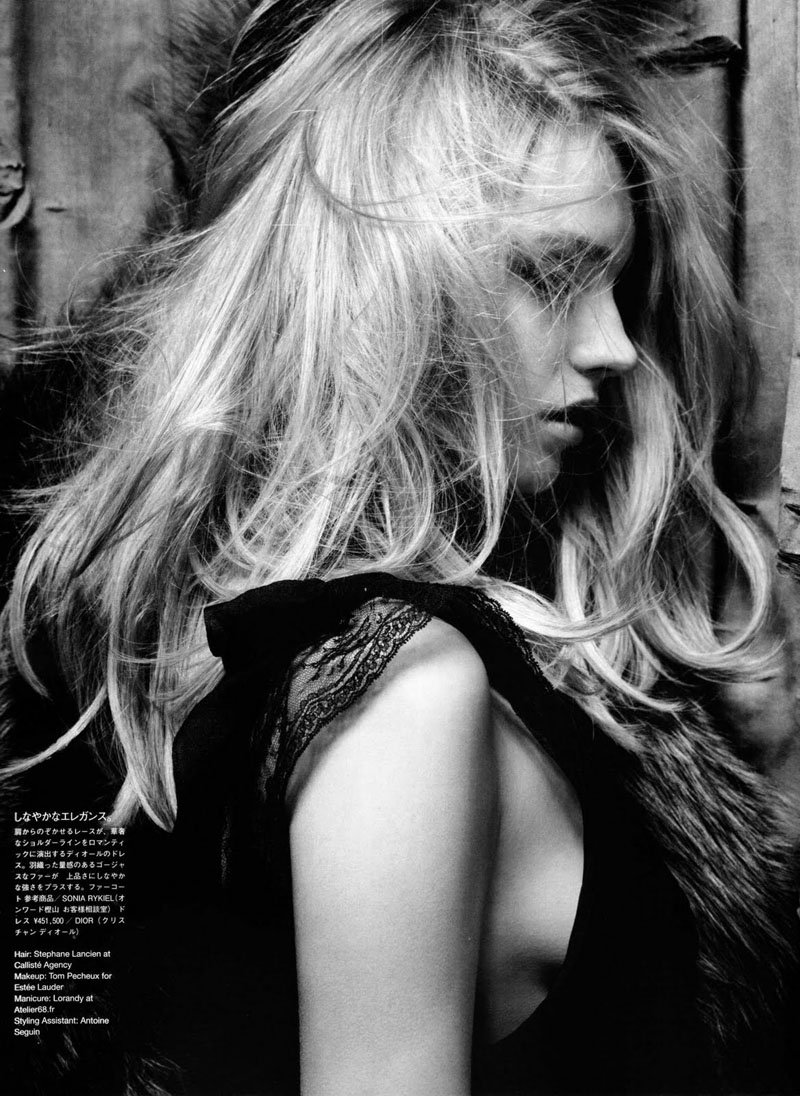 Anna Jagodzinska by Hedi Slimane in Soft Machine | Vogue Nippon August 2010