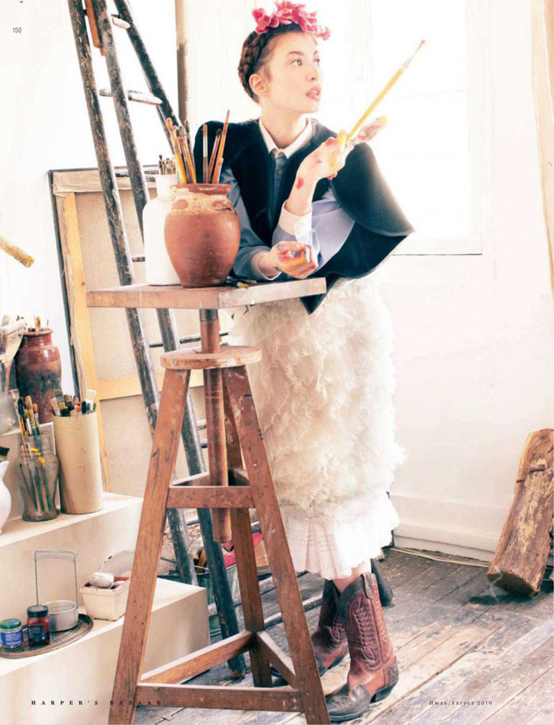 Elettra Wiedemann by Astrid Munoz for Harper's Bazaar Russia