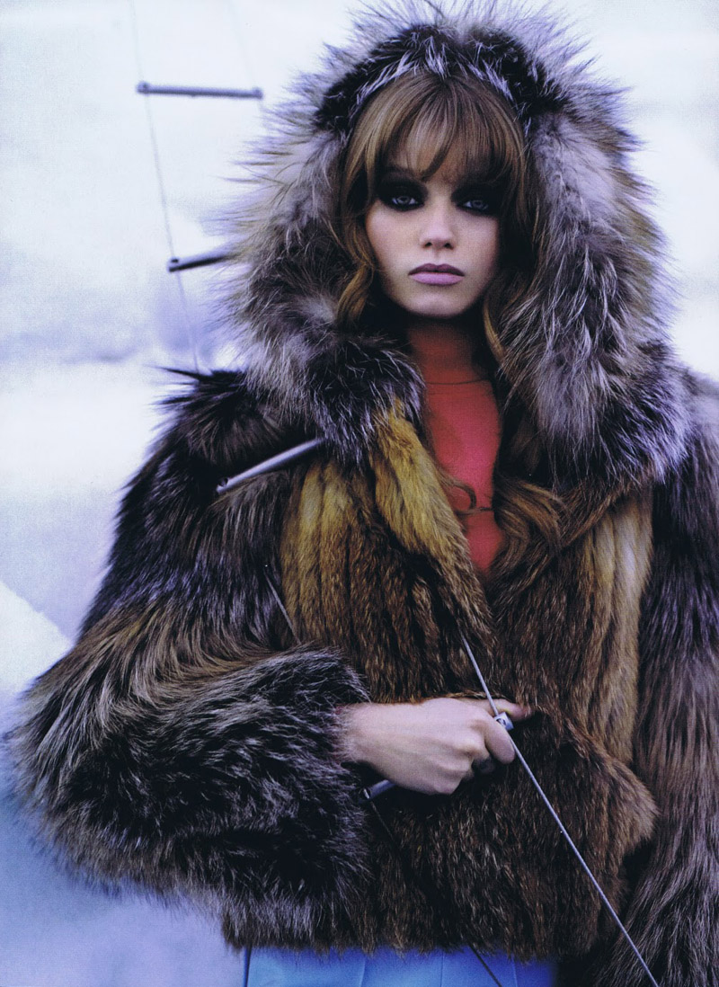 Abbey Lee Kershaw by Karl Lagerfeld in The Big Chill | Harper's Bazaar ...