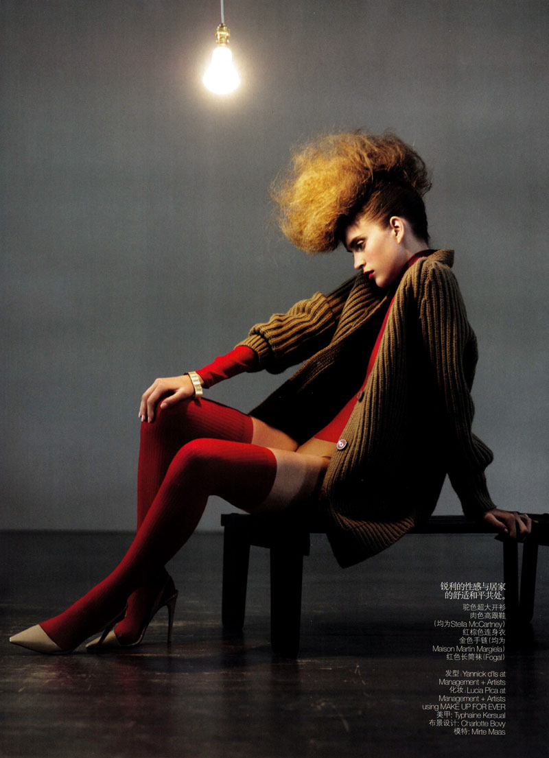 Mirte Maas by Willy Vanderperre for Vogue China October 2010