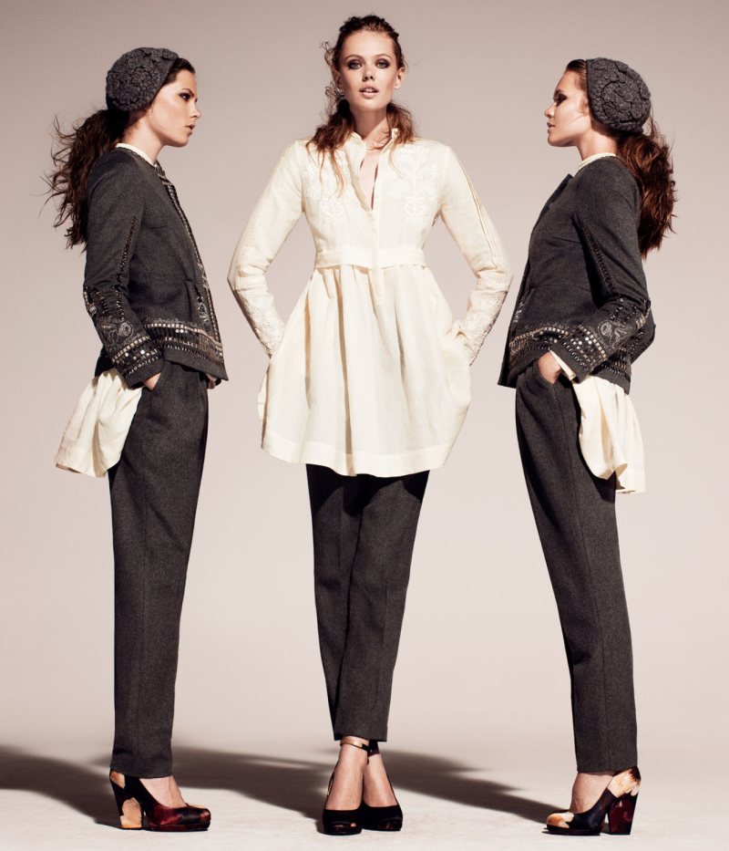Frida Gustavsson & Caroline Brasch Nielsen for H&M Conscious Fall 2011 Campaign
