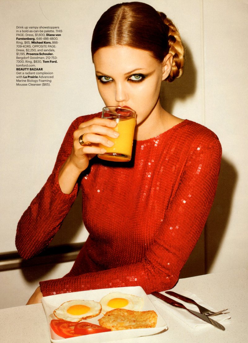 Lindsey Wixson by Terry Richardson for Harper's Bazaar US October 2011