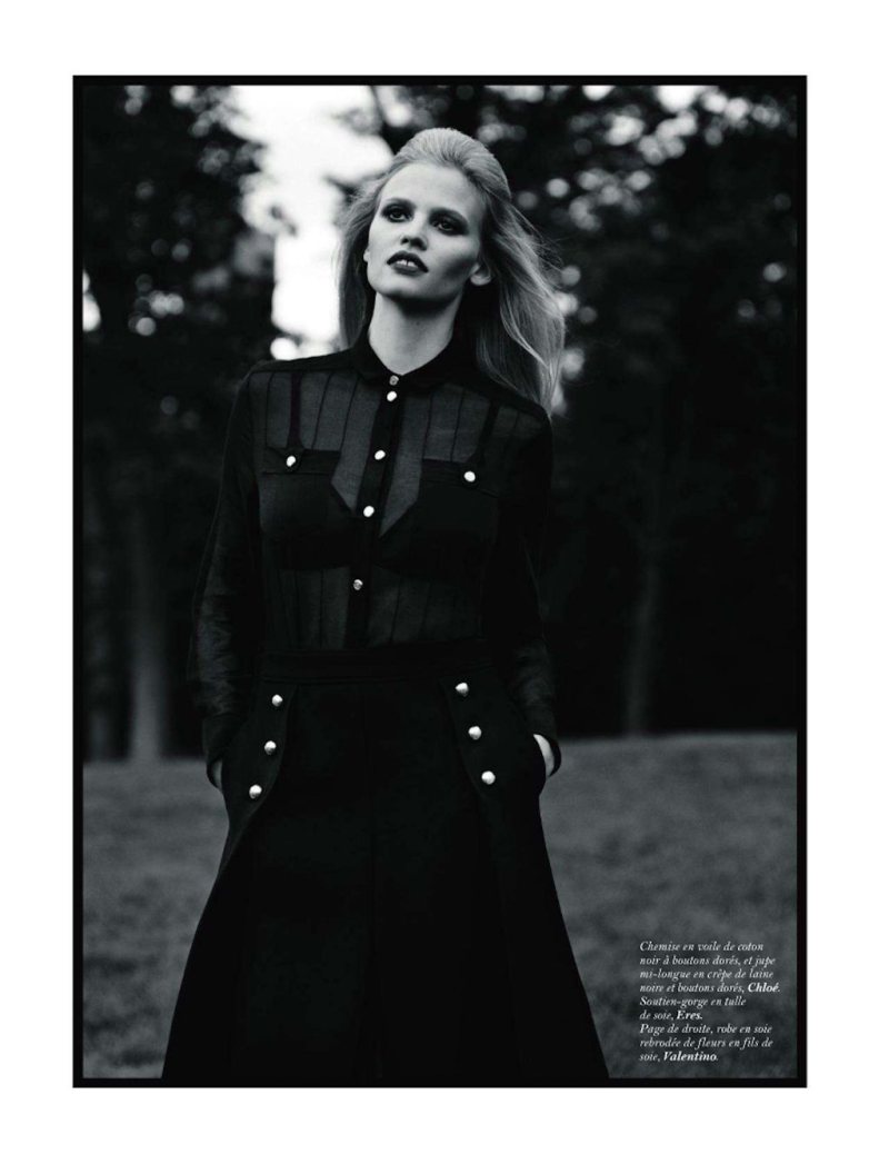 Lara Stone by Alasdair McLellan for Vogue Paris November 2011