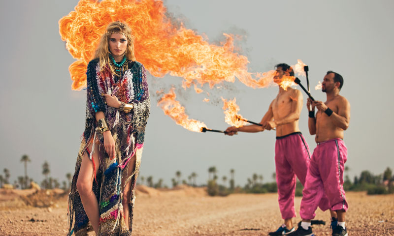 Elsa Hosk & Marianna Santana for Free People “Through the Decades” Book by David Bellemere
