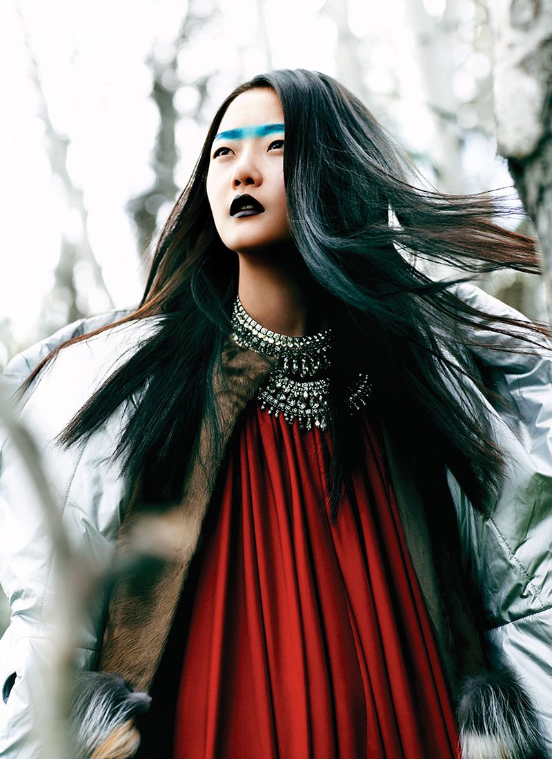 Hyoni Kang by Chris Nicholls for Flare December 2011
