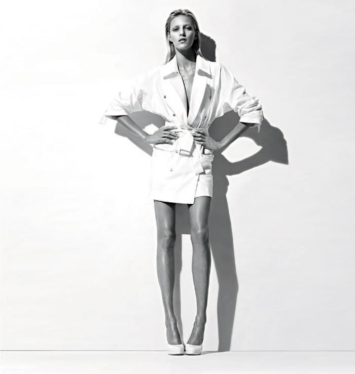 Anja Rubik for Anthony Vaccarello for La Redoute Collection