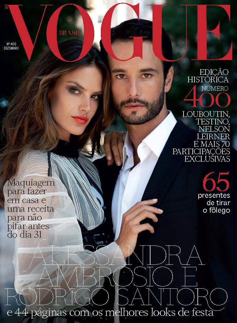 Alessandra Ambrosio & Rodrigo Santoro by Eric Guillemain for Vogue Brazil December 2011