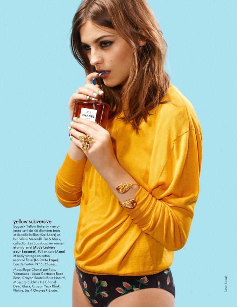 Amber Anderson by Simon Burstall for Elle France