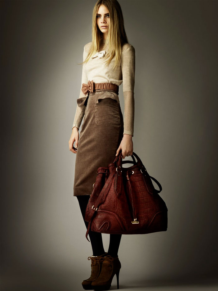 Cara Delevingne for Burberry Pre-Fall 2012 Collection