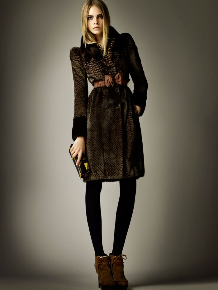 Cara Delevingne for Burberry Pre-Fall 2012 Collection