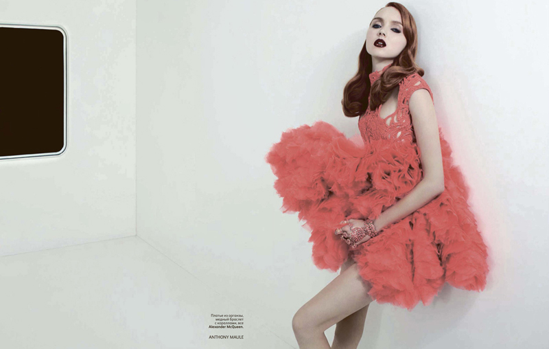 Lily Cole by Anthony Maule for Vogue Russia