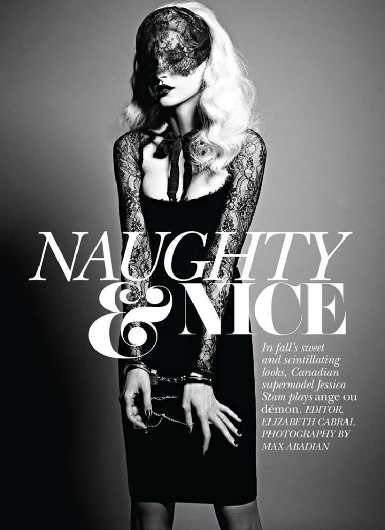 Jessica Stam by Max Abadian for FLARE September 2011