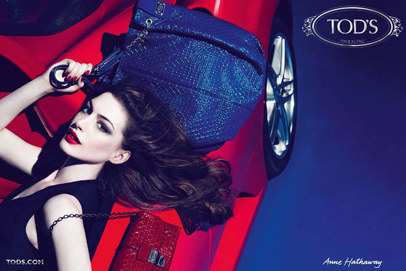 Anne Hathaway for Tod's Fall 2011 Signature Handbags Campaign by Mert & Marcus